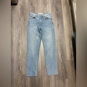 Reformation Julia high crop jeans